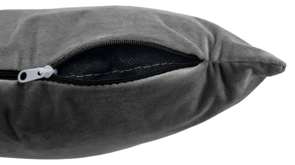 KONDELA Scaun de birou, ţesătură gri Velvet/crom, KLIAN