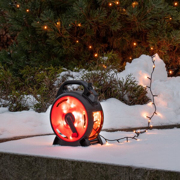 Konstsmide Christmas Ghirlandă luminoasă LED Micro, culoare chihlimbar, 200 de beculețe, 13,93 m, Plastic