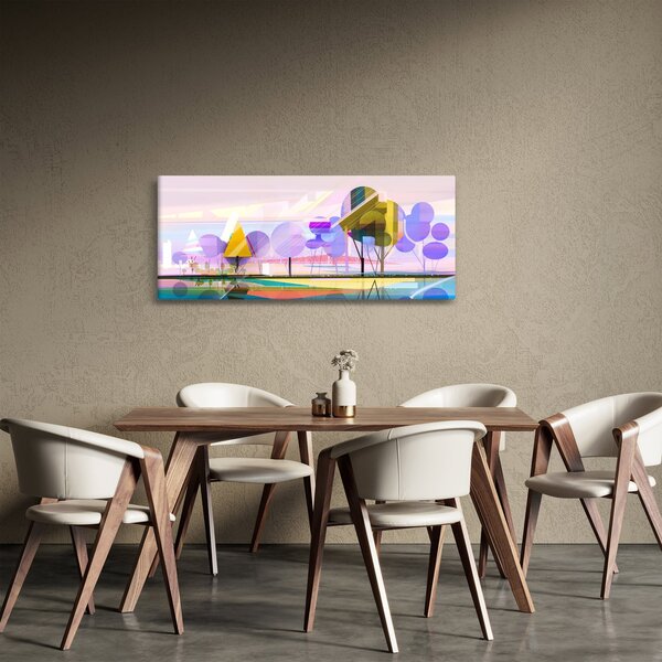 Tablou - Peisaj, abstracție (120x50 cm)