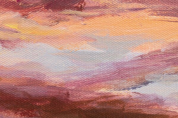 Tablou pictat manualPUS DE SOARE 1-parte 70x60 cm