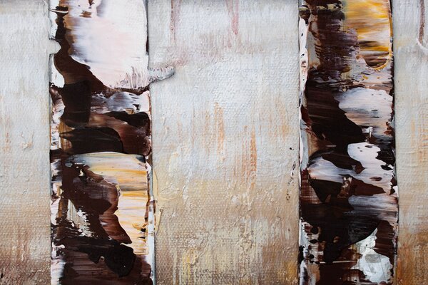 Tablou pictat manual WALKING THROUGH THE WOODS 1 parte 90x60 cm - 90×60 cm / Clasic 2 cm