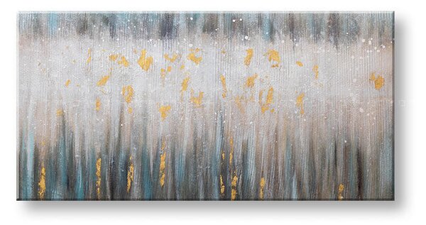 Tablou pictat manual ABSTRACT 1 parte 140x70 cm - 140×70 cm / Clasic 2 cm