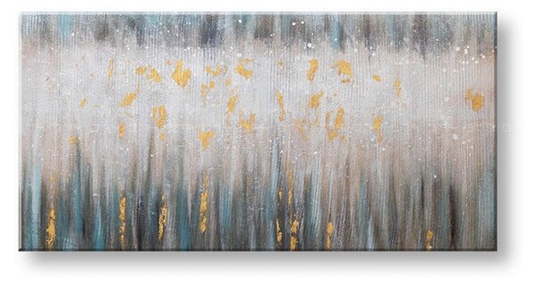 Tablou pictat manual ABSTRACT 1 parte 140x70 cm - 140×70 cm / Clasic 2 cm