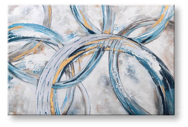 Tablou pictat manual ABSTRACT 1 parte 120x80 cm - 120×80 cm / Clasic 2 cm