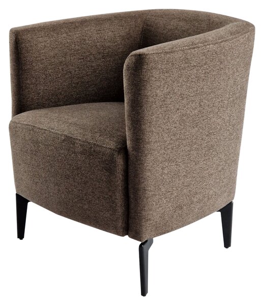 KONDELA Fotoliu de design, maro / negru, KAPY
