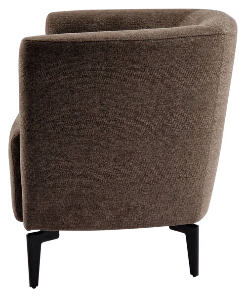 KONDELA Fotoliu de design, maro / negru, KAPY