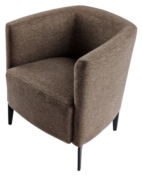 KONDELA Fotoliu de design, maro / negru, KAPY