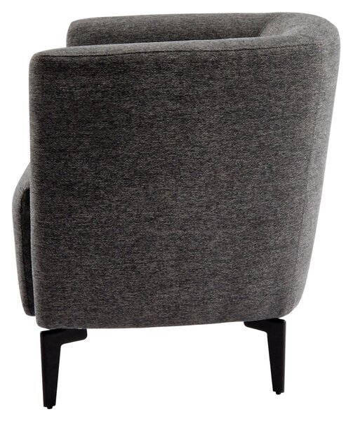 KONDELA Fotoliu de design, gri / negru, KAPY