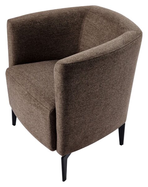 KONDELA Fotoliu de design, maro / negru, KAPY