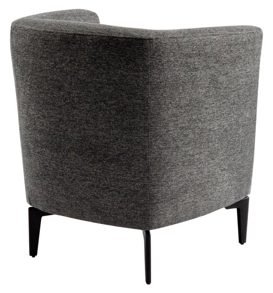 KONDELA Fotoliu de design, gri / negru, KAPY