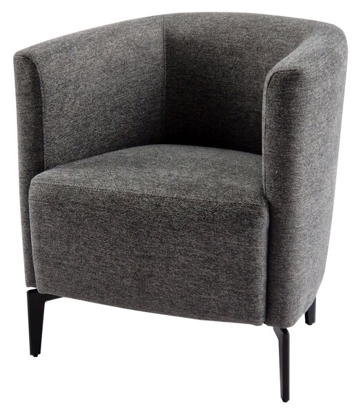 KONDELA Fotoliu de design, gri / negru, KAPY
