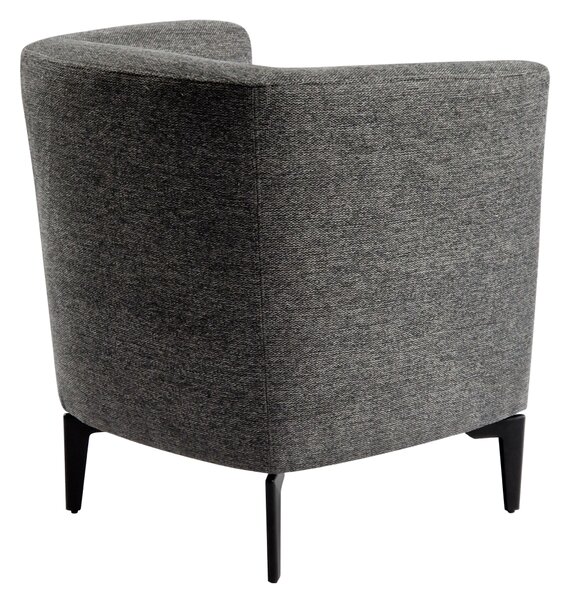 KONDELA Fotoliu de design, gri / negru, KAPY