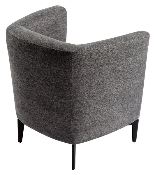 KONDELA Fotoliu de design, gri / negru, KAPY
