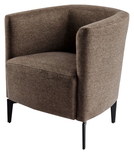 KONDELA Fotoliu de design, maro / negru, KAPY