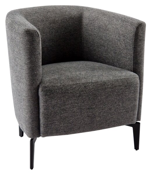 KONDELA Fotoliu de design, gri / negru, KAPY