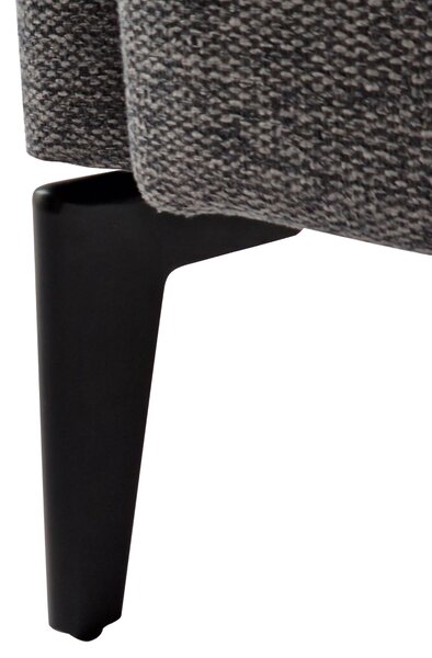 KONDELA Fotoliu de design, gri / negru, KAPY