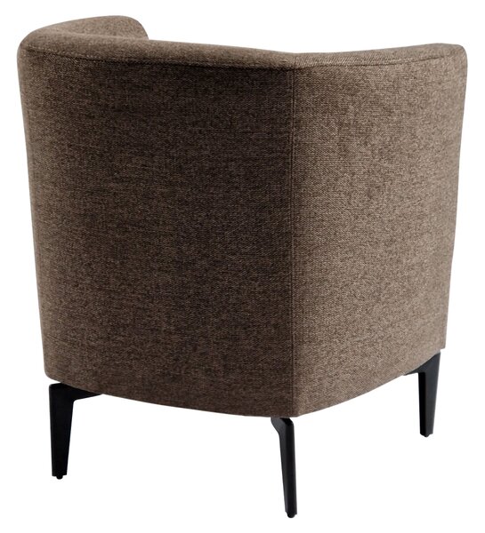 KONDELA Fotoliu de design, maro / negru, KAPY