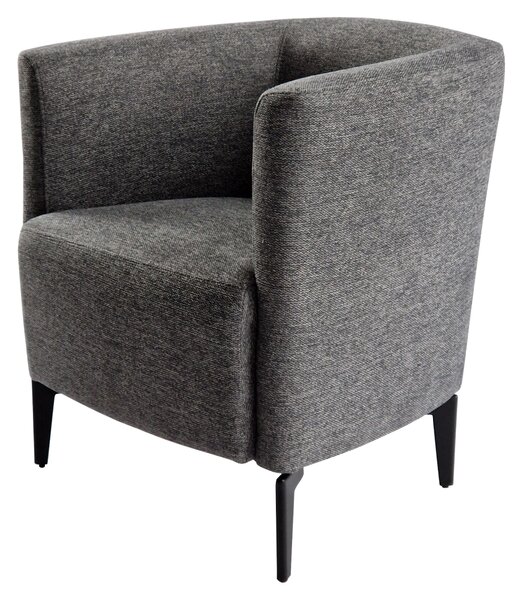 KONDELA Fotoliu de design, gri / negru, KAPY