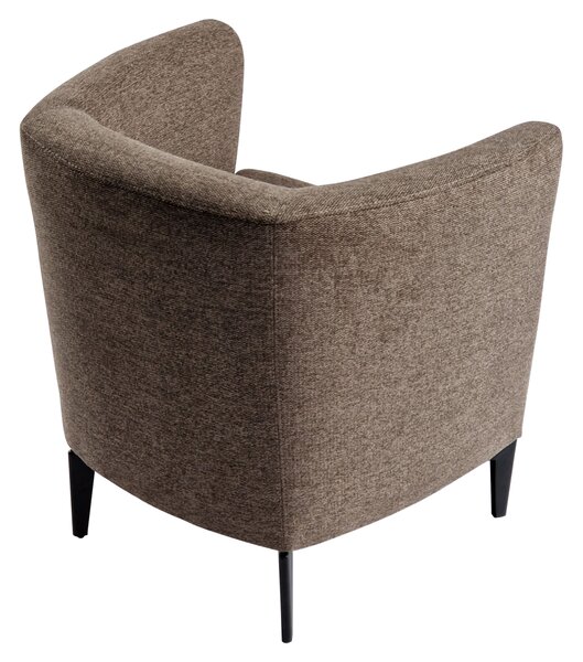 KONDELA Fotoliu de design, maro / negru, KAPY