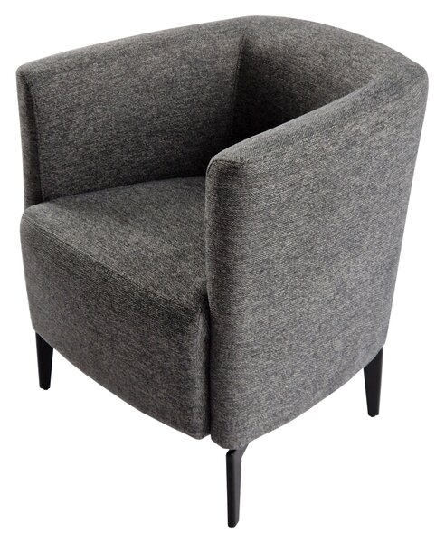 KONDELA Fotoliu de design, gri / negru, KAPY