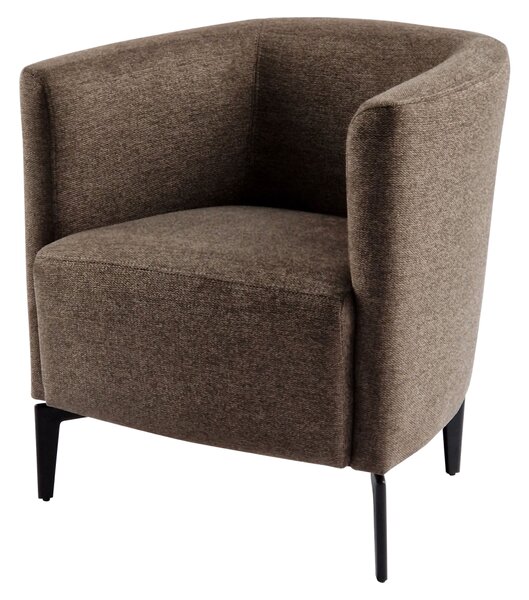 KONDELA Fotoliu de design, maro / negru, KAPY