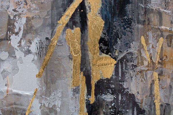 Tablou pictat manual ABSTRACT 1 parte 80x80 cm - 80×80 cm / Klasický 2 cm