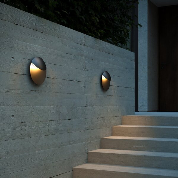 Nordlux Valopin Seaside LED pentru exterior, negru, Negru, Aluminiu