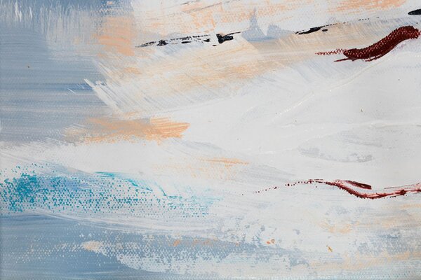 Tablou pictat manual ABSTRACT 1 parte - 80x80 cm - 80×80 cm / Klasický 2 cm