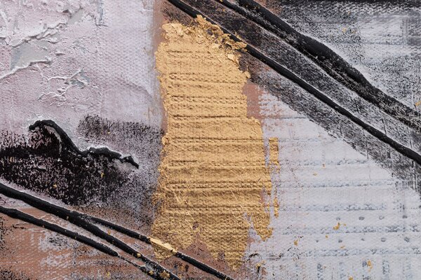 Tablou pictat manual ABSTRACT 1 parte - 60x60 cm - 60×60 cm / Klasický 2 cm