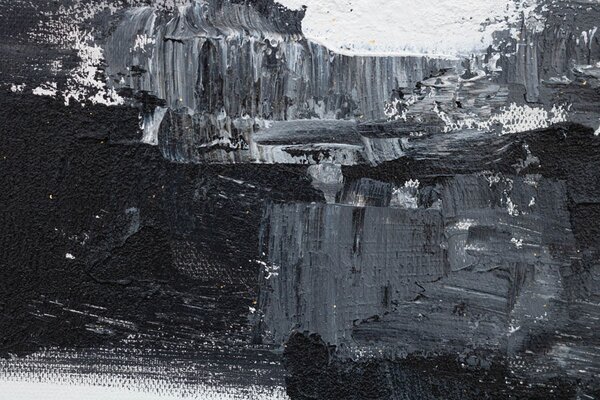 Tablou pictat manual ABSTRACT 1 parte - 60x60 cm - 60×60 cm / Klasický 2 cm