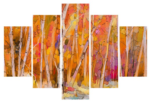 Tablou - Pădurea toamna (150x105 cm)