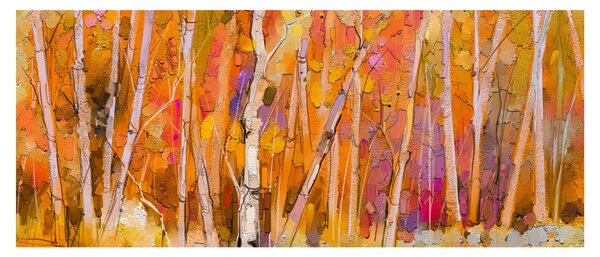 Tablou - Pădurea toamna (120x50 cm)