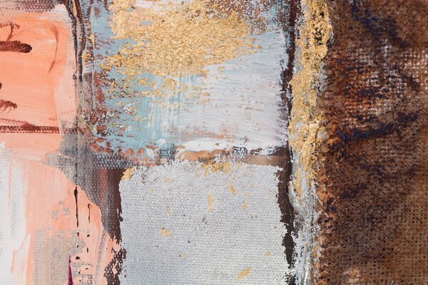 Tablou pictat manual ABSTRACT 1 parte - 70x70 cm - 70×70 cm / Klasický 2 cm