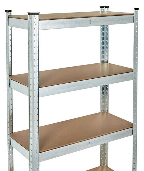 Raft de depozitare stabil din metal cu 5 rafturi 180 x 90 x 40 cm