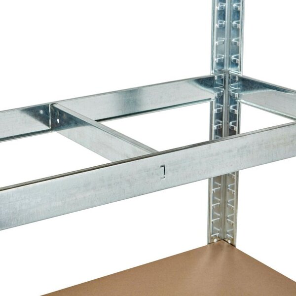 Raft de depozitare stabil din metal cu 5 rafturi 180 x 90 x 30 cm