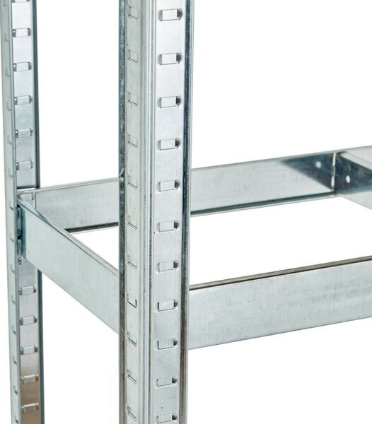 Raft de depozitare stabil din metal cu 5 rafturi 180 x 90 x 40 cm