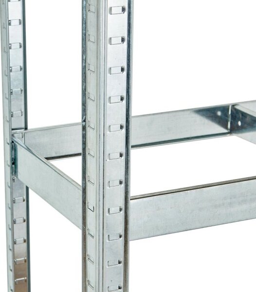 Raft de depozitare stabil din metal cu 5 rafturi 180 x 90 x 30 cm