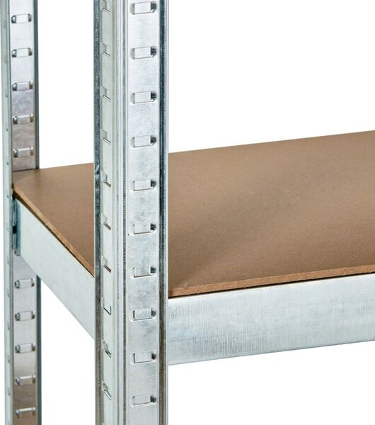 Raft de depozitare stabil din metal cu 5 rafturi 180 x 90 x 30 cm