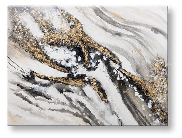 Tablou pictat manual ABSTRACT 1 parte - 120x90 cm - 120×90 cm / Clasic 2 cm
