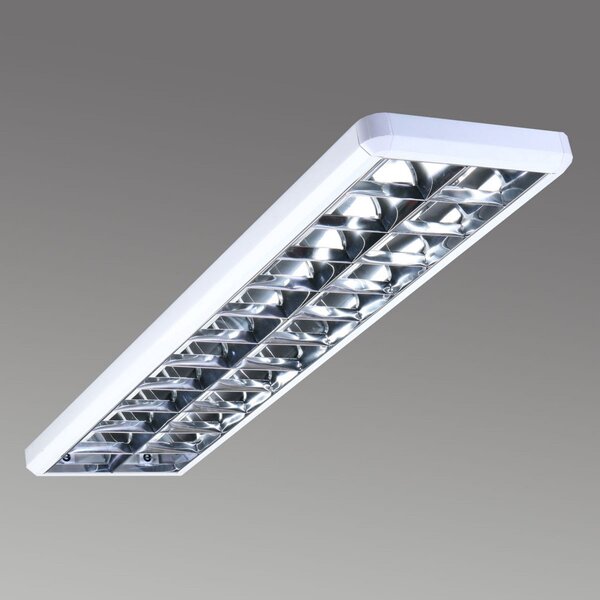 G & L Handels GmbH Lampă atașare cu grilaj 432, alb, lungime 124,5 cm, reglabil, Alb, Studiu / Birou, Metal, Modern