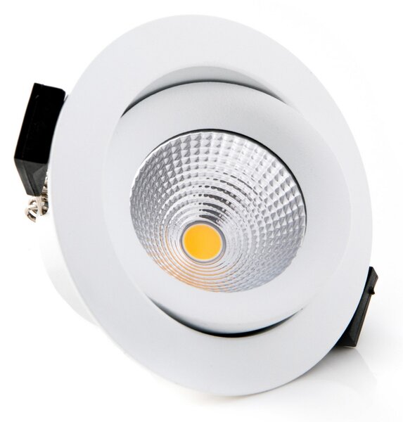 The Light Group SLC One 360 ° LED încastrat lumina alb 3.000K, reglabil, Alb, Camera de zi / sufragerie, Metal, Modern, Corpuri de iluminat încastrate rotunde