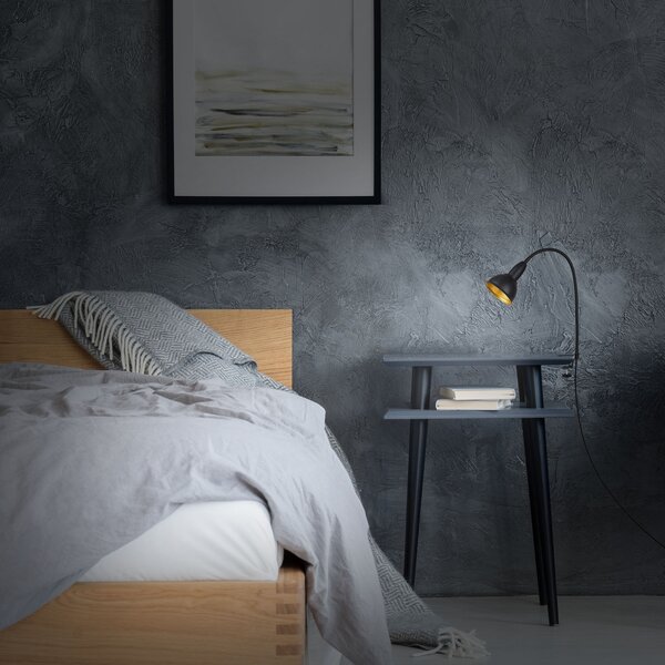Briloner Hygge Comfort light Retro lampă cu clemă, negru, Negru, Camera de zi / sufragerie, Metal, Vintage