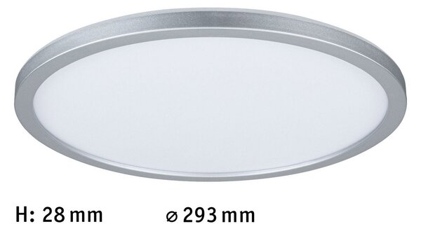 Paulmann Atria Shine Panel on/off crom 840 Ø29cm, Metalic, Camera de zi / sufragerie, Plastic, Modern