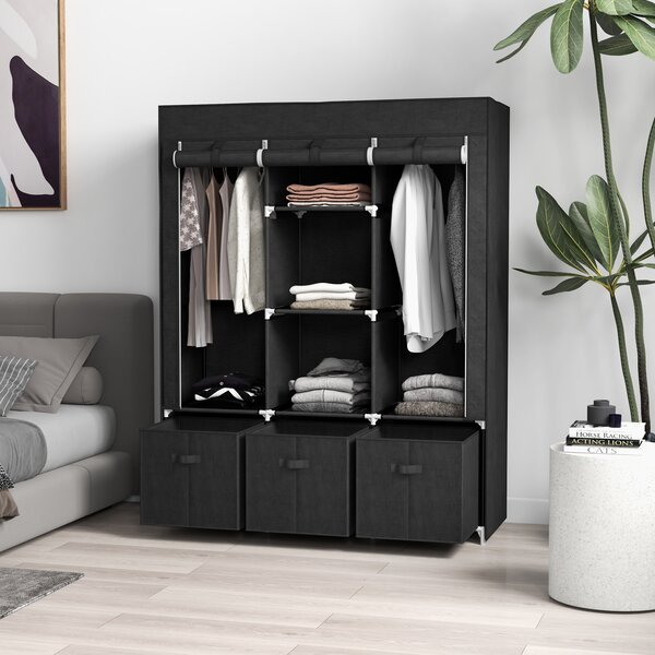 Homcom sifonier Pliabil Textil – Cu Rafturi & Sertare, Ideal pentru Spatii Mici | Aosom Romania