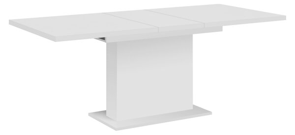KONDELA Masă dining extensibilă, albă, 160-200x90 cm, BOBA