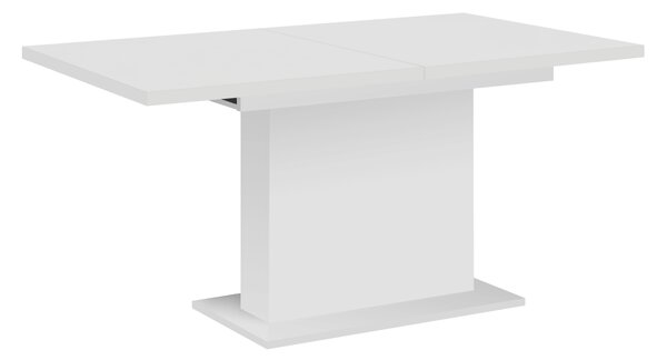 KONDELA Masă dining extensibilă, albă, 160-200x90 cm, BOBA