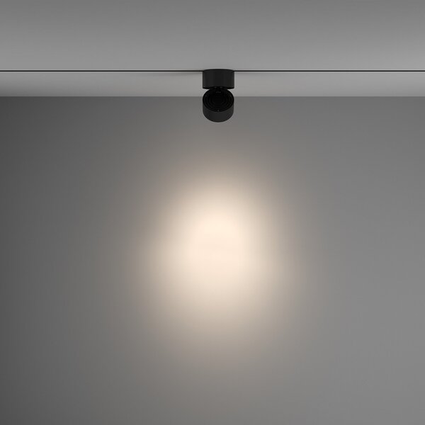 Maytoni Yin LED Spotlight Sistem Unity, triac, 940, negru, reglabil, Negru, Hol, Aluminiu, Modern, Sistem de șine