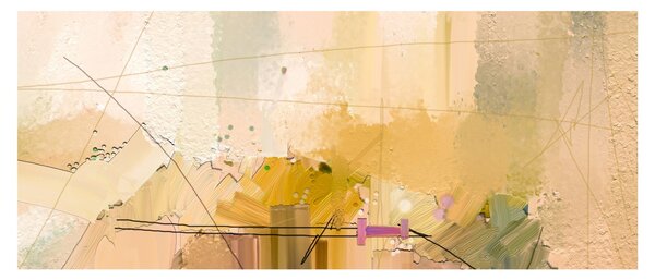 Tablou - Abstract, pictură în ulei (120x50 cm)