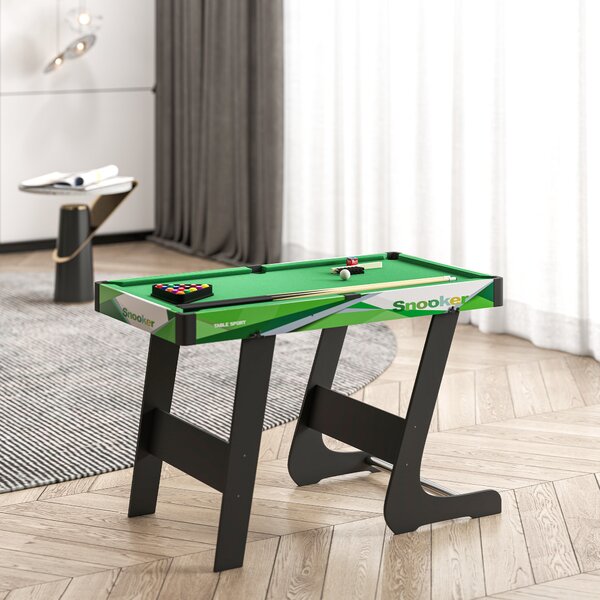 SPORTNOW Masă de Biliard Pliabilă cu Accesorii pentru Adulți și Tineri 104x55.5x68cm | Aosom Romania