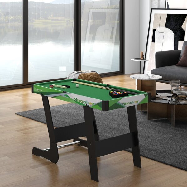 SPORTNOW Masă de Biliard Pliabilă cu Accesorii pentru Adulți și Tineri 104x55.5x68cm | Aosom Romania